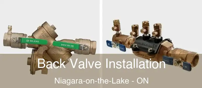  Back Valve Installation Niagara-on-the-Lake - ON